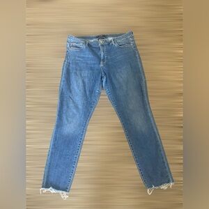 Sam Edelman Women's midrise skinny ankle Kitten Blue Jeans